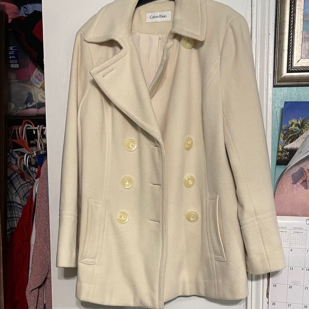 Calvin Klein Women's Cream Peacoat